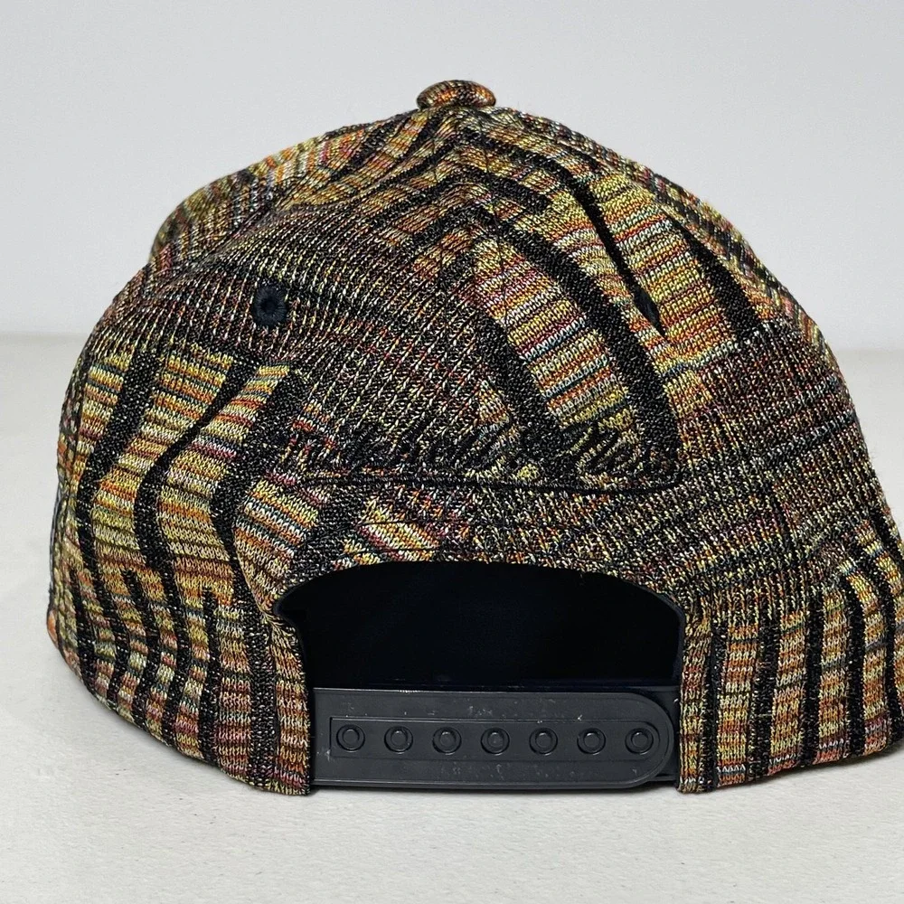 Mitchell & Ness Philadelphia 76ers Snapback Hat Multi Color Metallic Woven Black